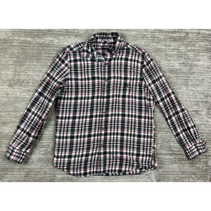 Chaps Shirt Mens Medium Long Sleeve‎ Plaid Flannel Business Casual Performance